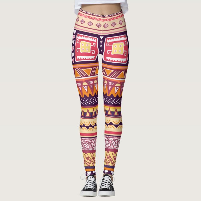 Leggings Motifs africains (Devant)