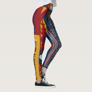 Leggings Motifs audacieux pour une mosaïque dynamique