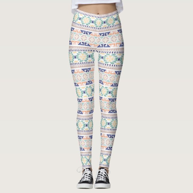 Leggings Motifs aztèques d'origine américaine (Devant)