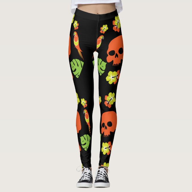 Leggings Motifs colorés des Caraïbes (Devant)
