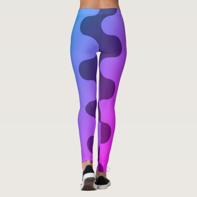 Leggings Motifs courbes (Dos)