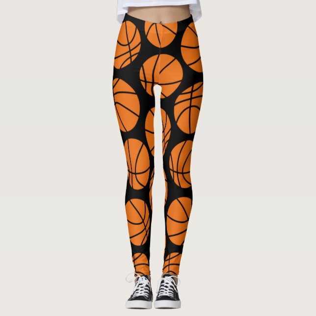 Leggings Motifs de basket-ball (Devant)