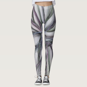 Leggings Motifs de filigrane Abstrait Moderne Fractale Bala