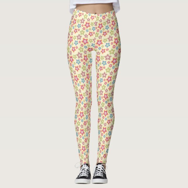 Leggings Motifs de fleurs (Devant)