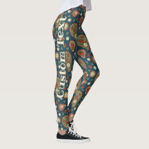 Leggings Motifs de fraise Paisley