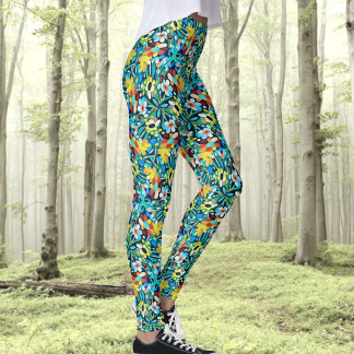 Leggings Motifs de la fête pétale