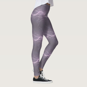 Leggings motifs de la foudre