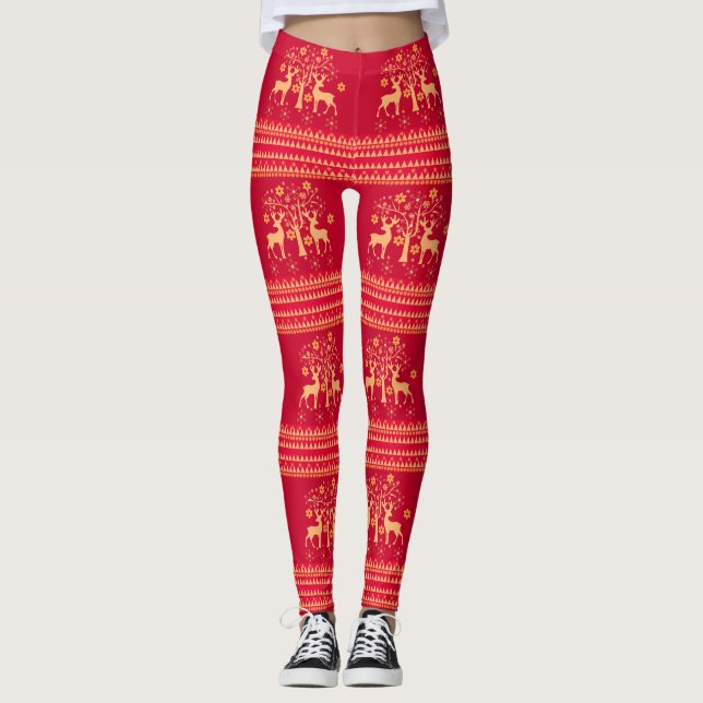 Leggings Motifs de Noël (Devant)