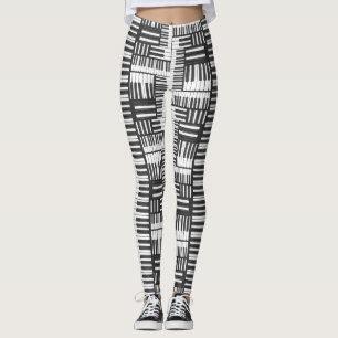 Leggings Motifs de piano noir et blanc