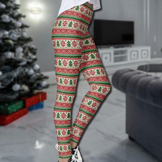 Leggings Motifs de pin festifs (Créateur téléchargé)