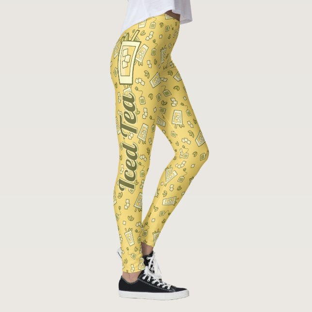 Leggings Motifs de thé glacé (Droite)