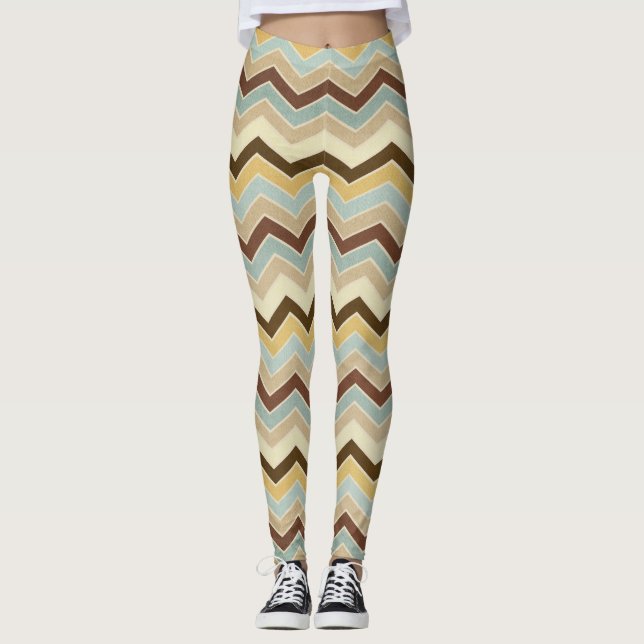 Leggings Motifs de tonalité Terre (Devant)