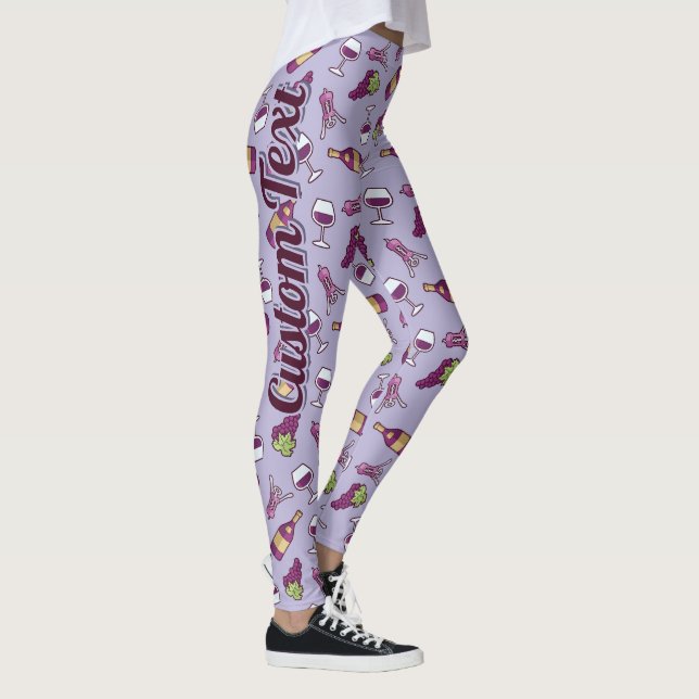 Leggings Motifs de vin rouge (Droite)