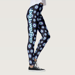 Leggings Motifs des yeux mal grecs
