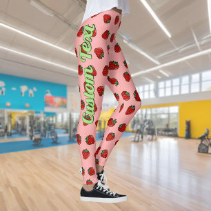 Leggings Motifs d'icônes fraises