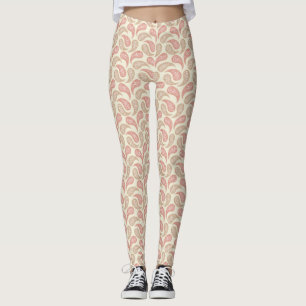 Leggings Motifs en brique crème