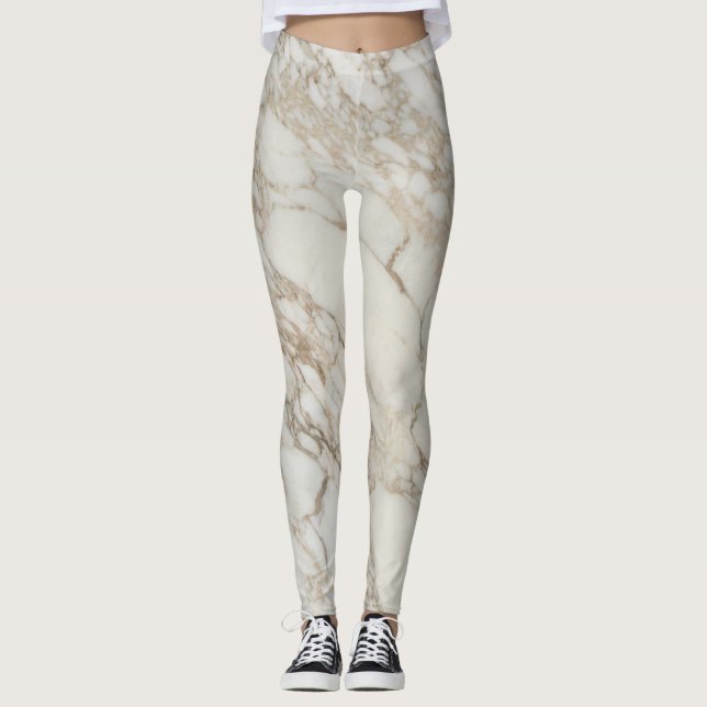 Leggings Motifs en pierre de marbre (Devant)
