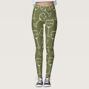 Leggings MOTIFS EN VERRE DE VIN