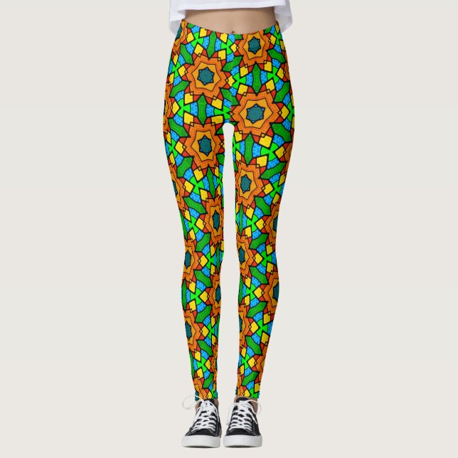 Leggings Motifs en verre tendu (Devant)