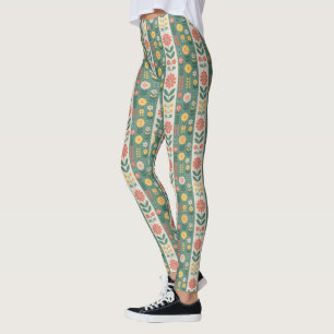 Leggings Motifs Folk Stripes