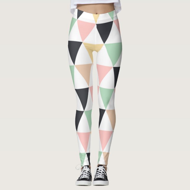 Leggings motifs géométriques colorés (Devant)