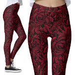 Leggings Motifs gothiques vintages - Nostalgie got<br><div class="desc">Leggings Motifs gothiques Vintages rouges - Nostalgie gothique, Goth victorien Style esthétique, foncé et enchanteur Entrez dans le monde de l'allure gothique vintage avec nos Leggings Motifs gothiques Vintages. Admirez le charme hantant d'Halloween avec ces légumineuses qui exsument une esthétique de goth victorien. Le design d'inspiration vintage vous emmène dans...</div>