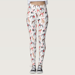 Leggings Motifs italiens Greyhound Valentine