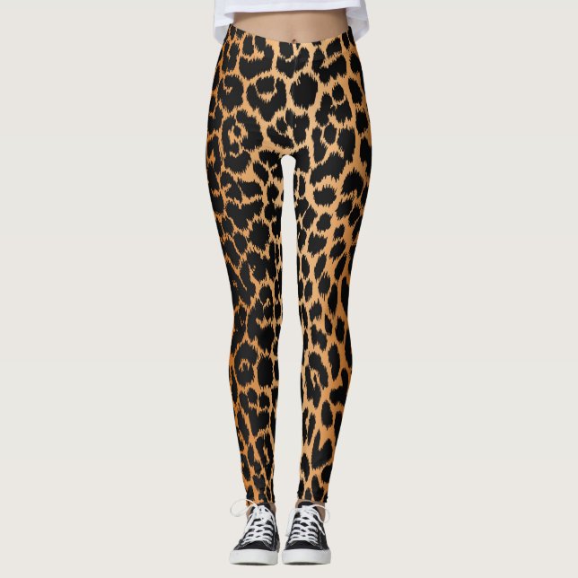 Leggings Motifs Leopard tendance (Devant)