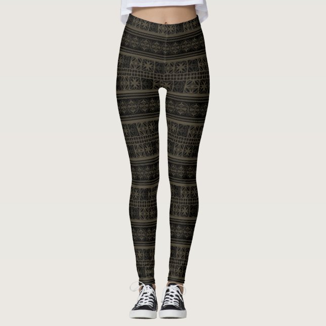 Leggings Motifs médiévaux espagnols - Style gras! (Devant)