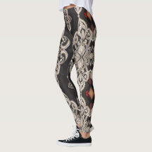 leggings motifs noirs et blancs
