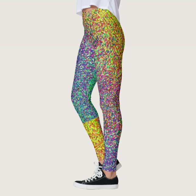 Leggings Motifs Rainbow Blur (Gauche)
