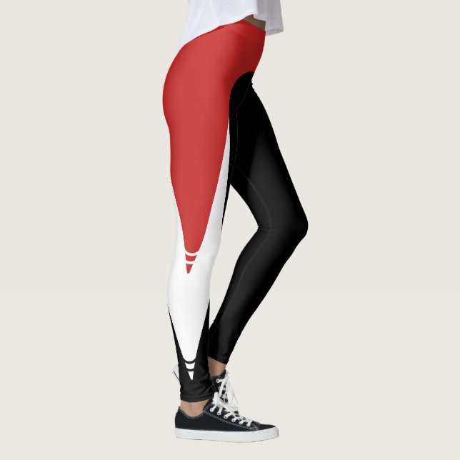 Leggings Motifs rouges/blancs/noirs 3 (Droite)