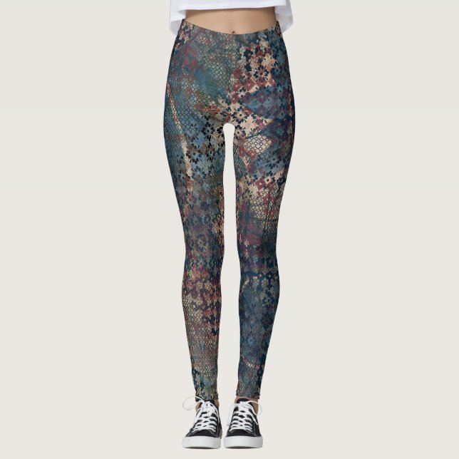 Leggings Motifs sales avec le patchwork malpropre des (Devant)