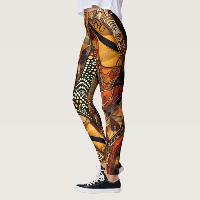 Leggings Motifs tribaux africains (Gauche)