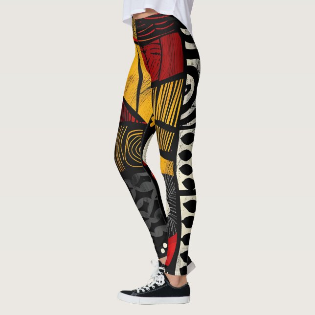 Leggings Motifs tribaux africains (Gauche)