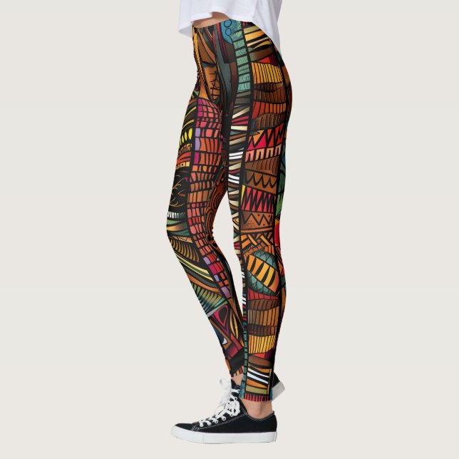 Leggings Motifs tribaux africains (Gauche)