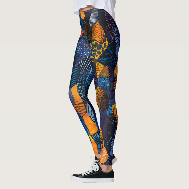 Leggings Motifs tribaux africains (Gauche)