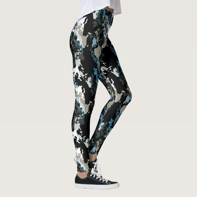 Leggings Motifs Turquoises Aussie (Droite)