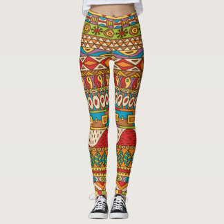 Leggings Motifs vintages africains 