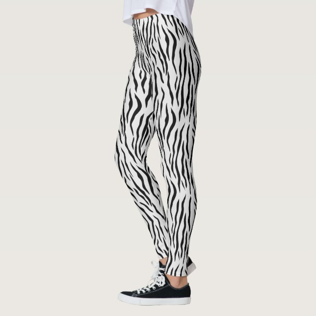 Leggings Motifs Wild White Tiger (Gauche)