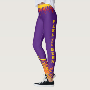 Leggings Motivation de la condition physique DEEP PURPLE