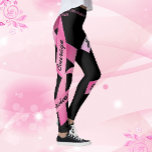 Leggings Mots d'alimentation rose ruban Personnalisez le Mo<br><div class="desc">Vous choisissez vos mots de puissance ou utilisez le mien. Cancer du sein Légumineuses survivantes.</div>