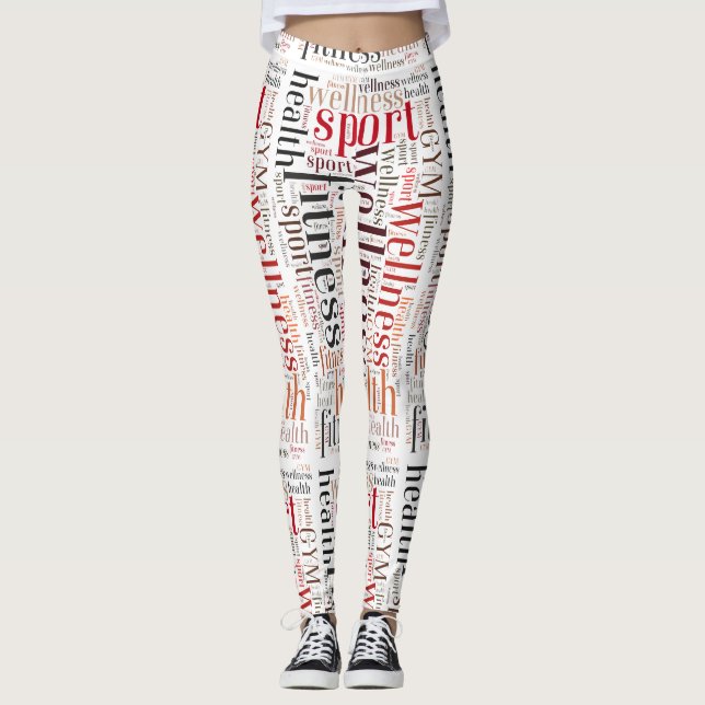 Leggings Mots fitness (Devant)