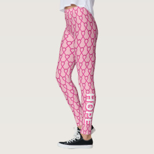 Leggings Mots personnalisés de ruban de sensibilisation ro