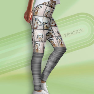 Leggings Mouvement funky et collage de 9 photos - peut modi