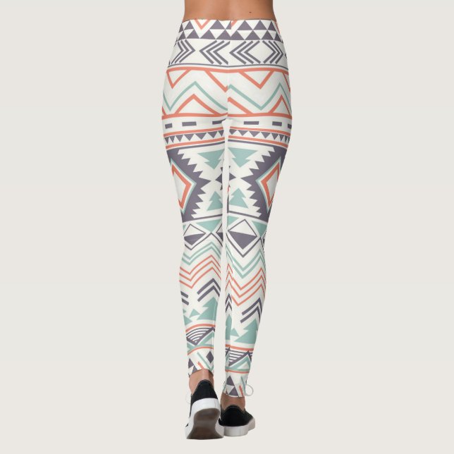 Leggings Multi Aztec Pastel Femmes (Dos)