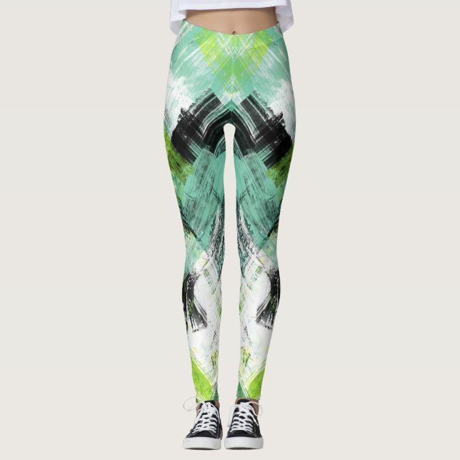 Leggings Multi-Graphics grunge (Devant)