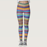 Leggings Multi-Rayé<br><div class="desc">Motif abstrait.</div>