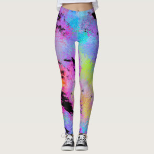 Leggings Multicolor Abstrait