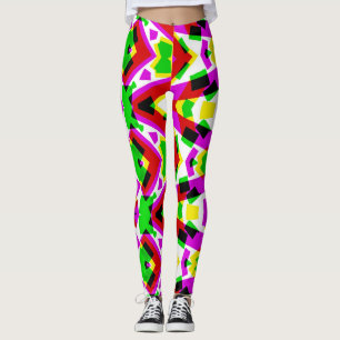 Leggings Multicolor dynamique abstrait "Ratti_Creative_Arts